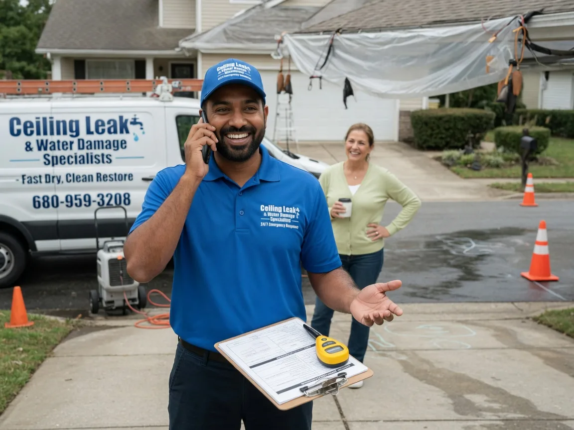 Ceiling Leak Cleanup Lockhart, TX FAQs